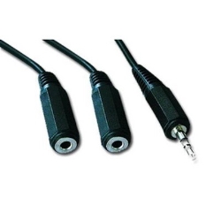 KeyTeck CAVO SDOPPIATORE STEREO 3,5MM M/F 5 MT